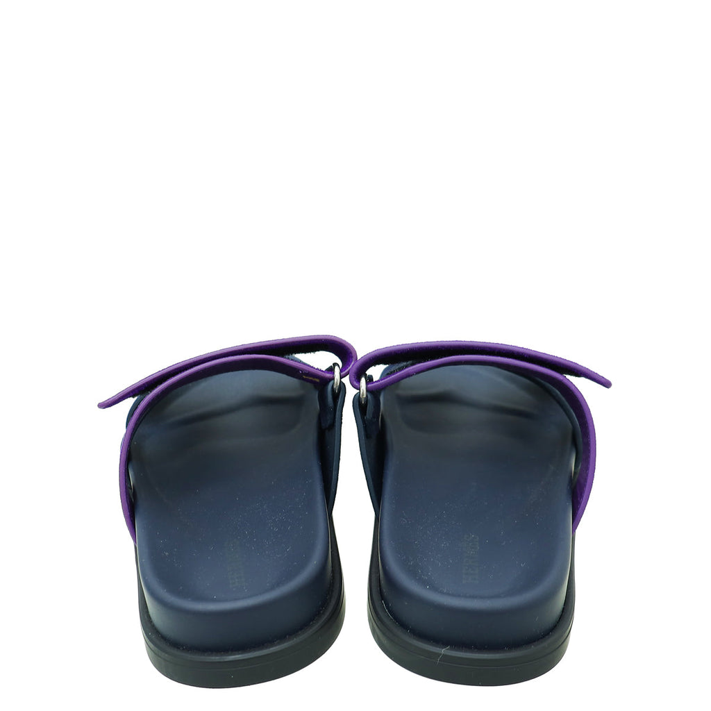 Hermes Bicolor Chypre Goatskin Sandal 35.5