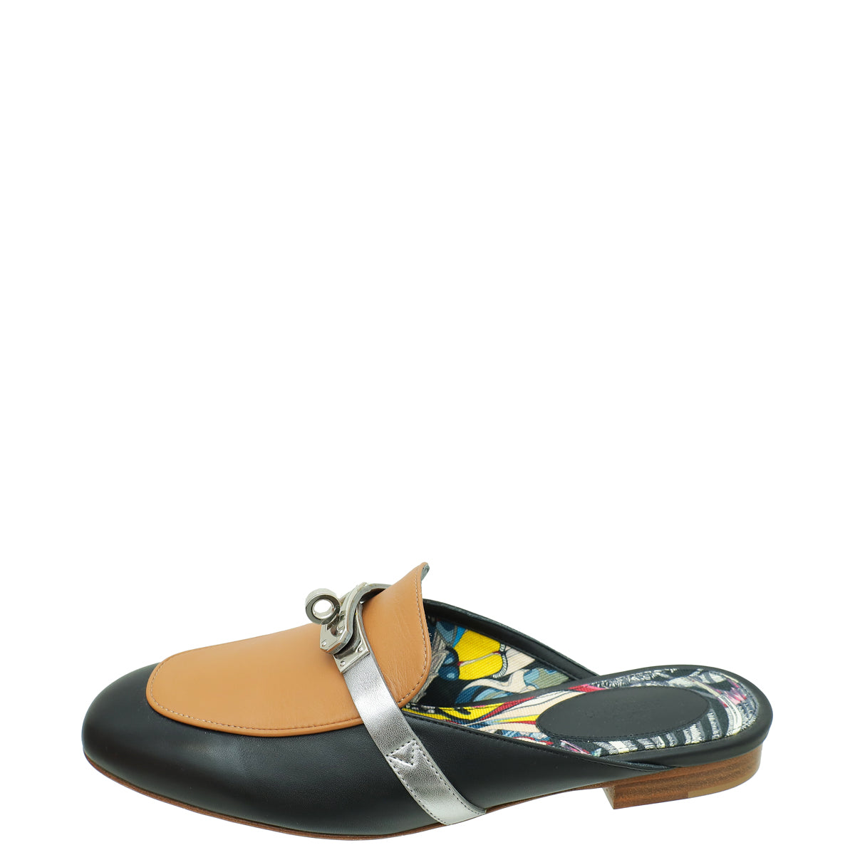 Hermes Tricolor Oz Nappa Mules 36.5