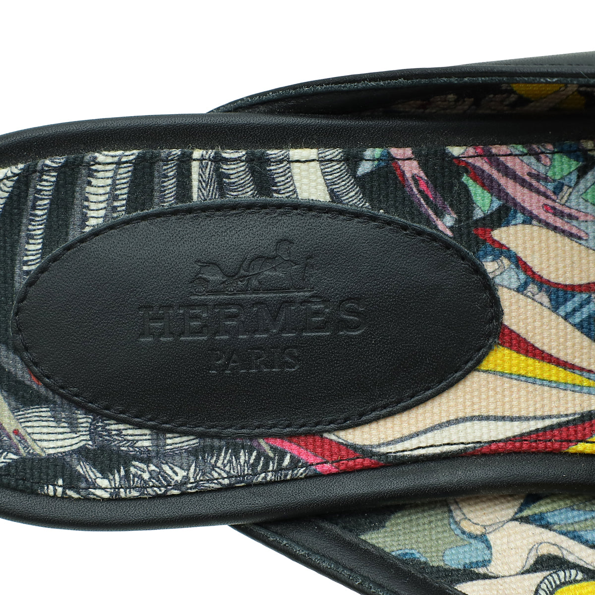 Hermes Tricolor Oz Nappa Mules 36.5