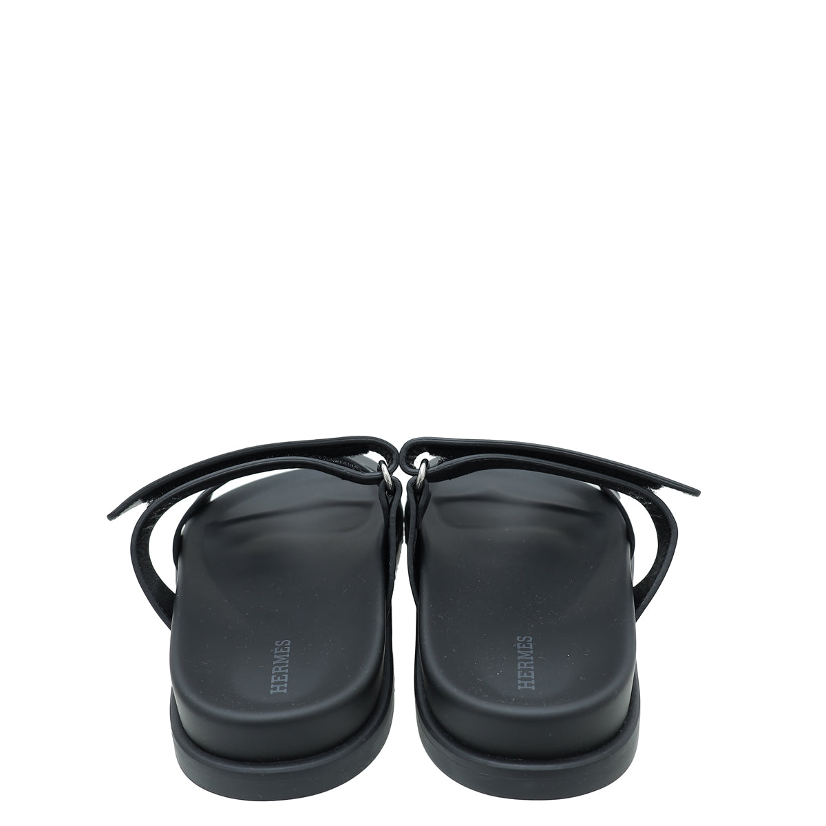 Hermes Noir Chypre Sandal 36.5