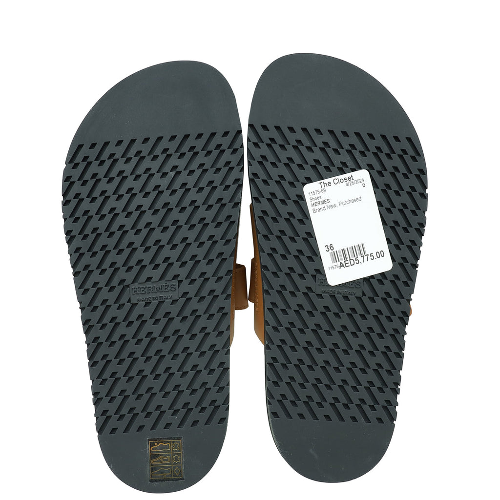 Hermes Natural Chypre Sandal 36