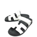 Hermes Blanc Chypre Sandals 36