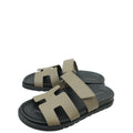 Hermes Etoupe Chypre Sandals 36
