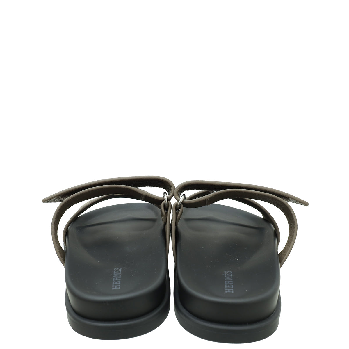 Hermes Etoupe Chypre Sandals 36