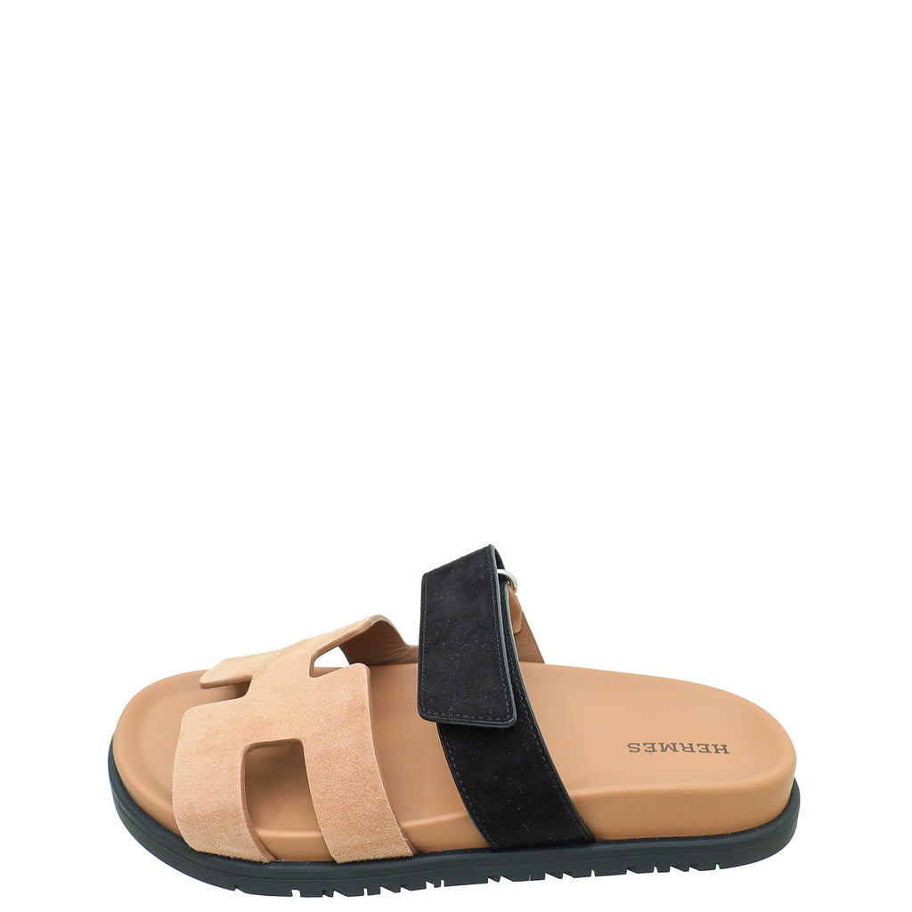 Hermes Bicolor Chypre Goatskin Sandal 36