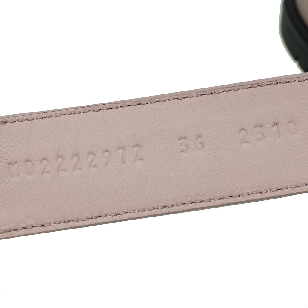 Hermes Rose Porcelain Suede Chypre Sandal 36