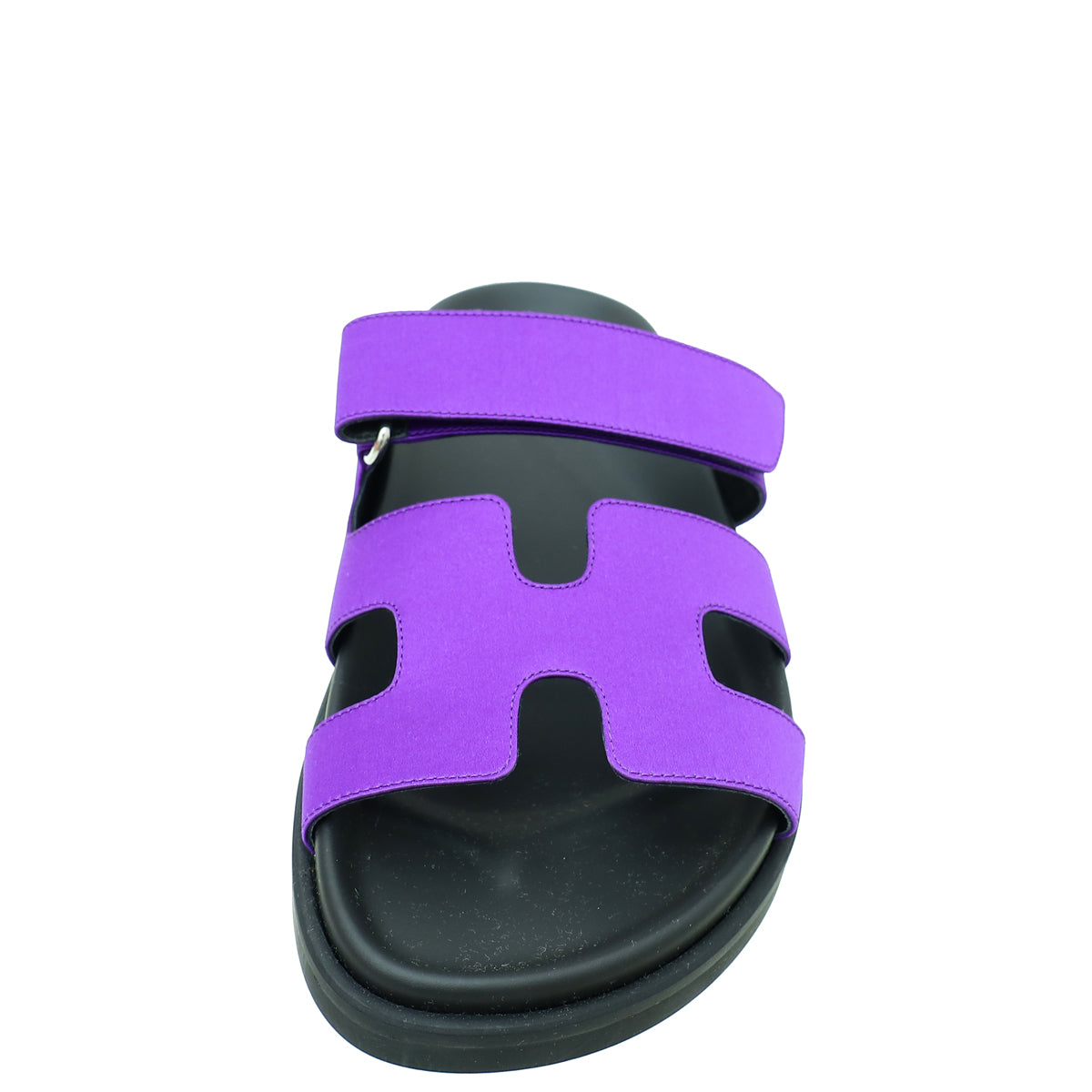 Hermes Purple Satin Chypre Sandal 36