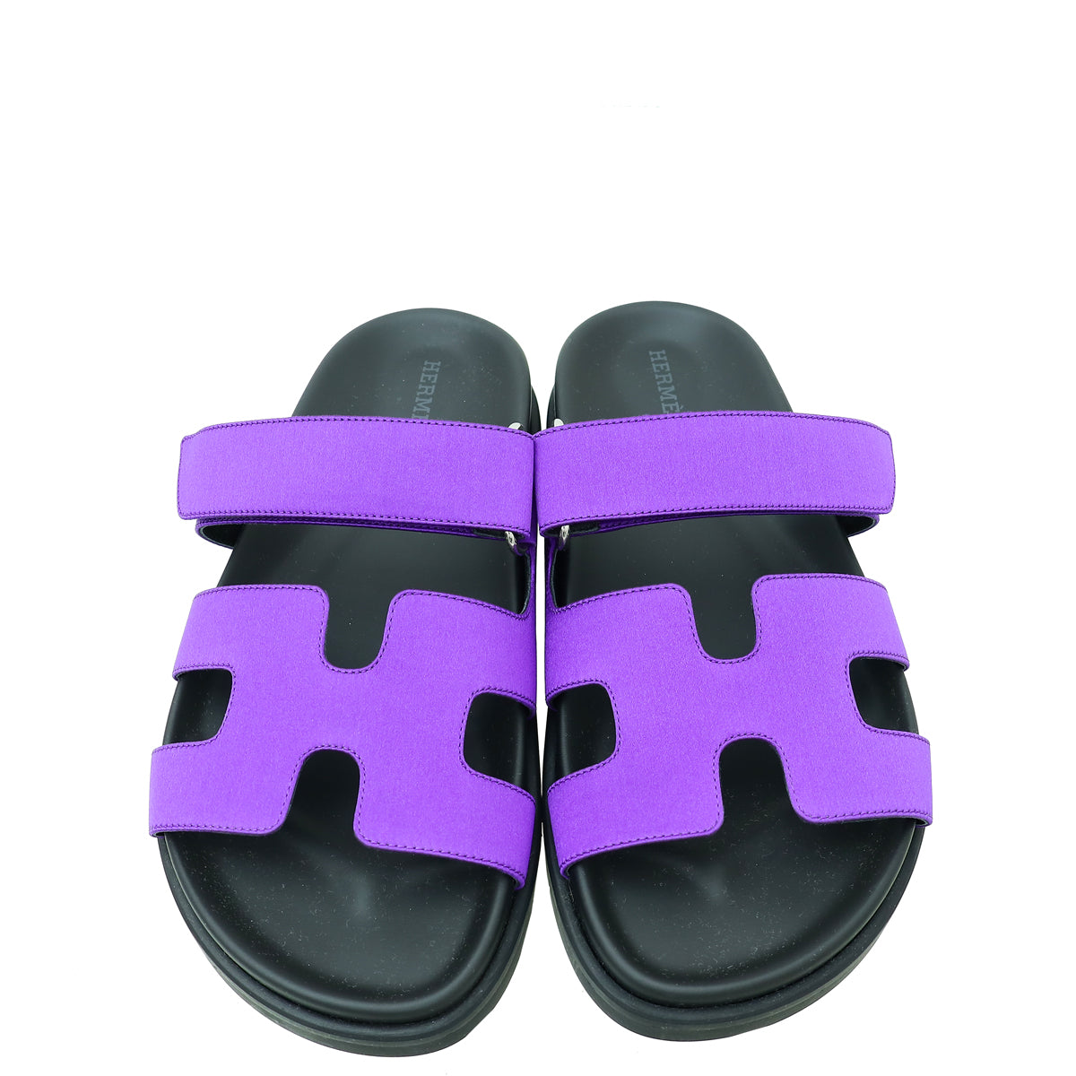 Hermes Purple Satin Chypre Sandal 36