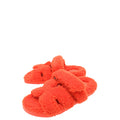 Hermes Orange Woolskin Chypre Sandal 36