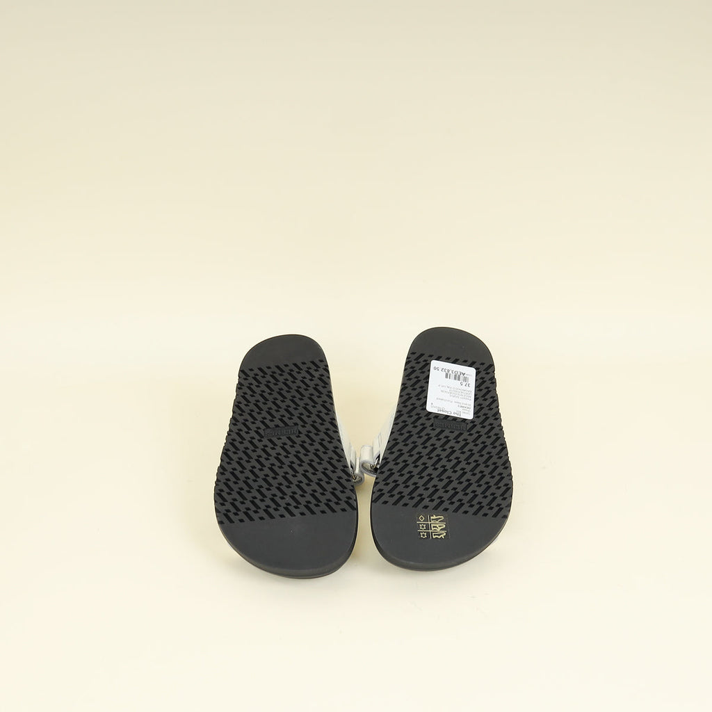 Hermes Gris Argente Chypre Sandal 37.5
