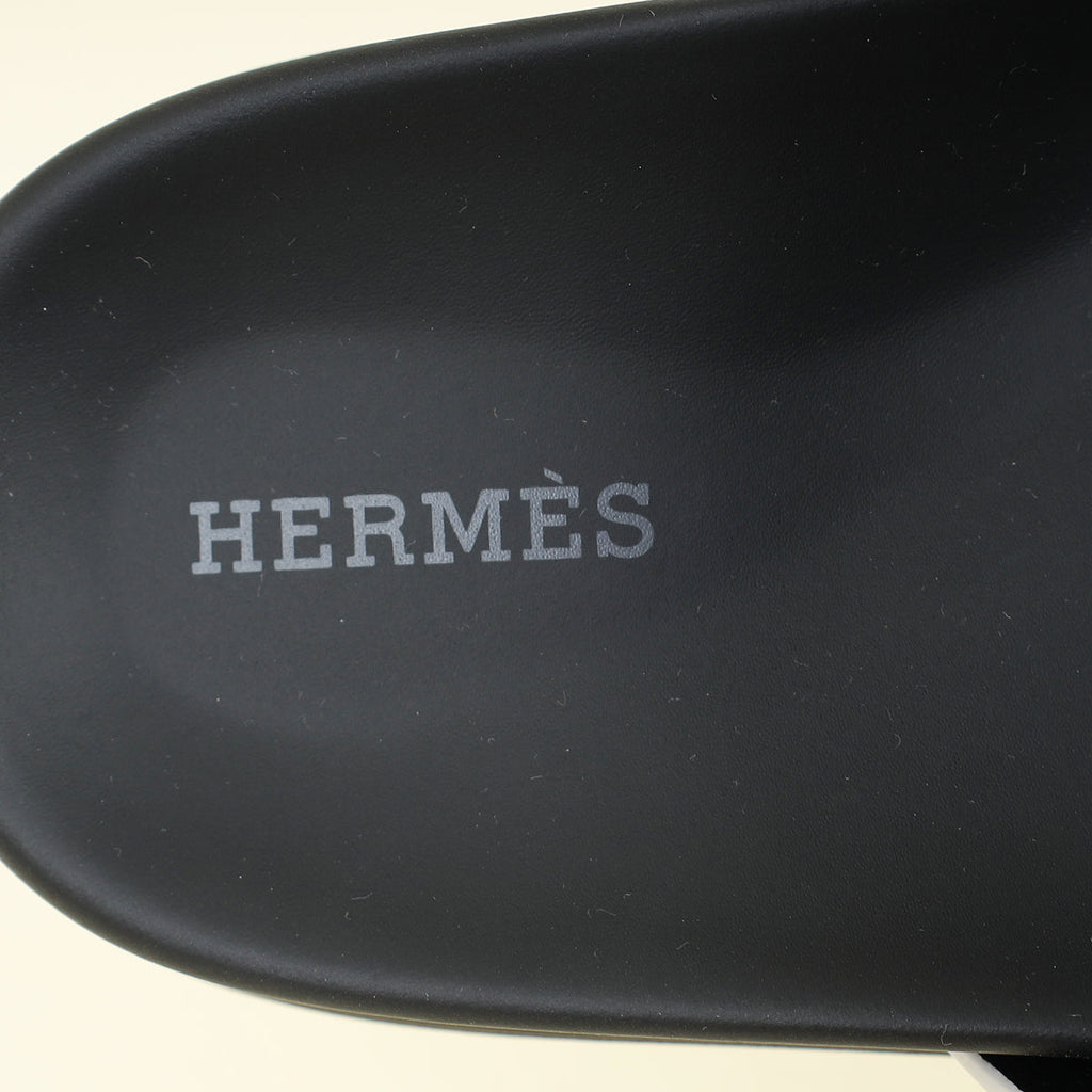 Hermes Gris Argente Chypre Sandal 37.5