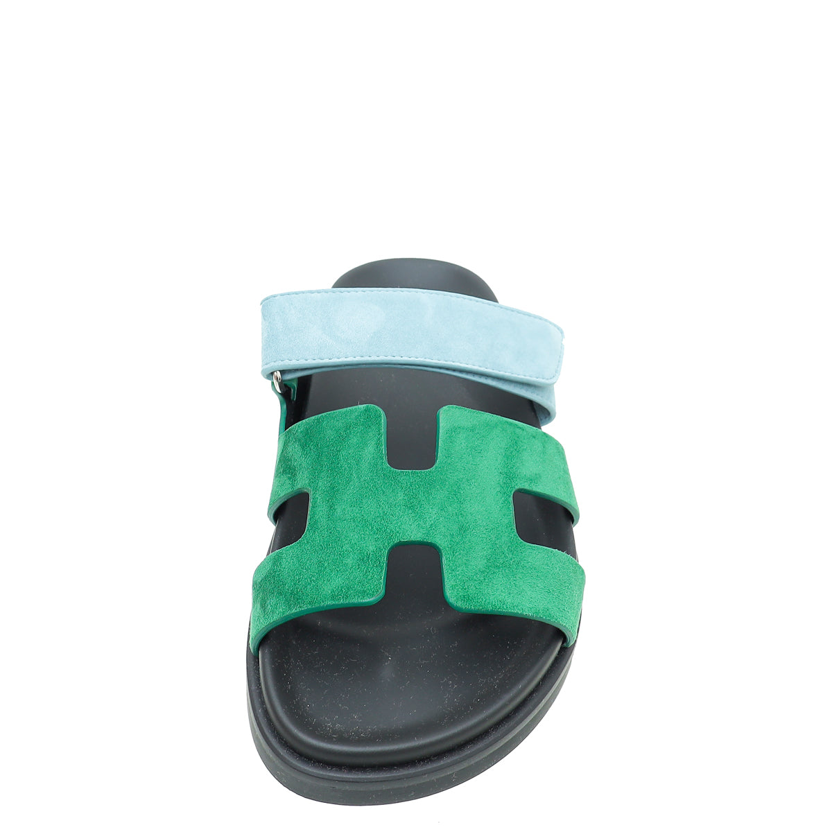 Hermes Bicolor Suede Goatskin Chypre Sandal 37.5