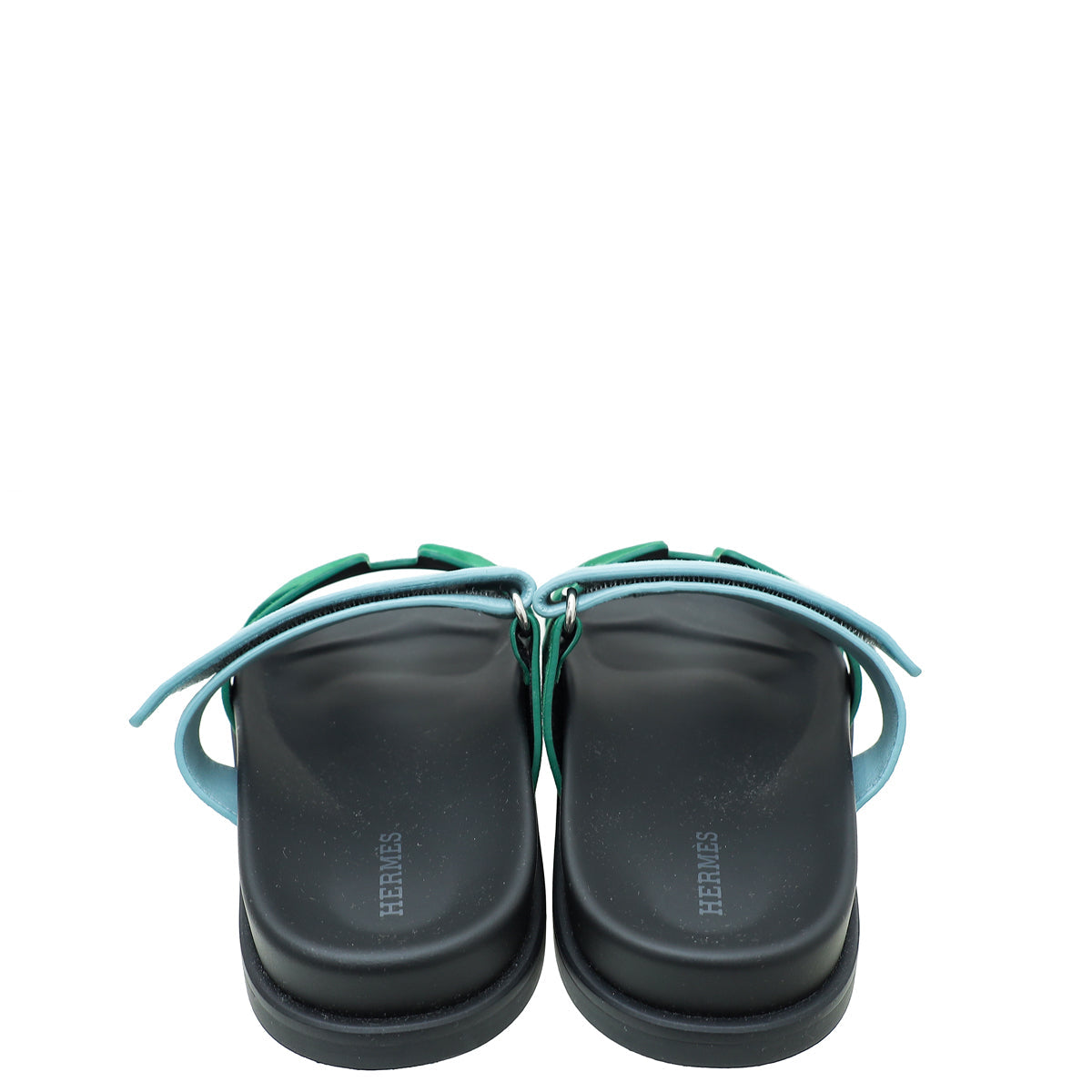 Hermes Bicolor Suede Goatskin Chypre Sandal 37.5