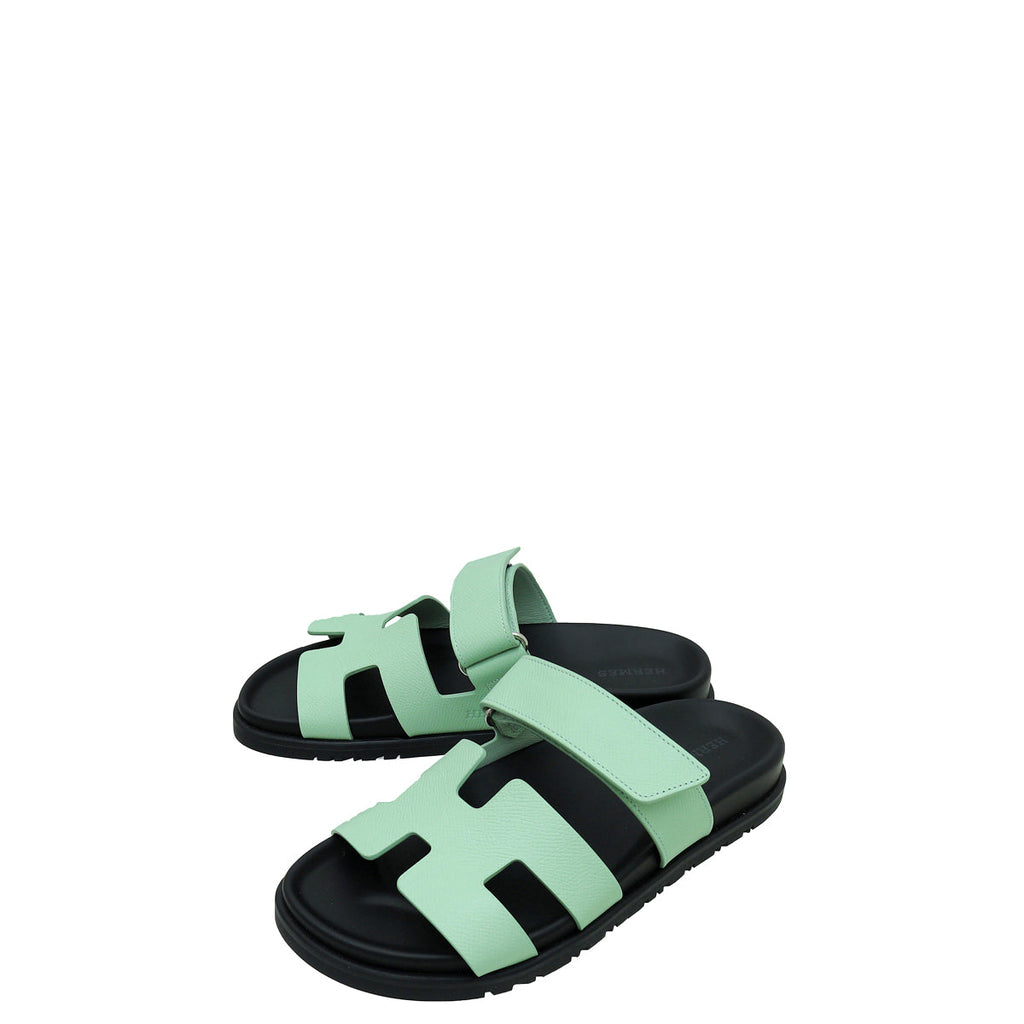 Hermes Vert Jade Chypre Sandal 37.5