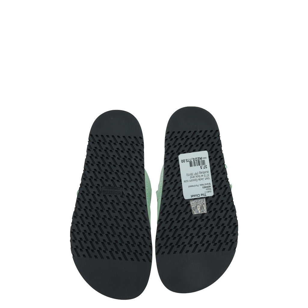Hermes Vert Jade Chypre Sandal 37.5