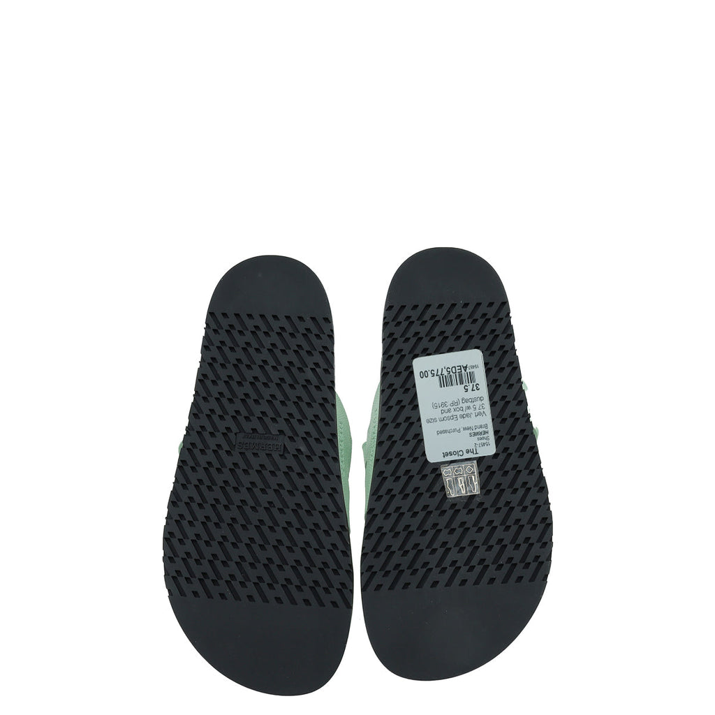 Hermes Vert Jade Chypre Sandal 37.5
