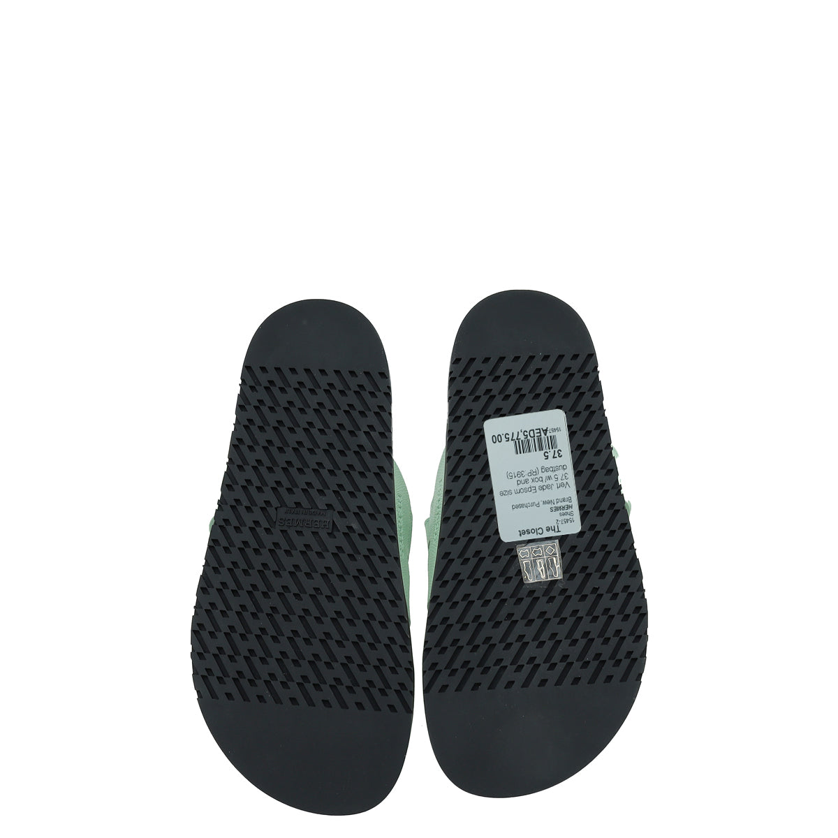 Hermes Vert Jade Chypre Sandal 37.5