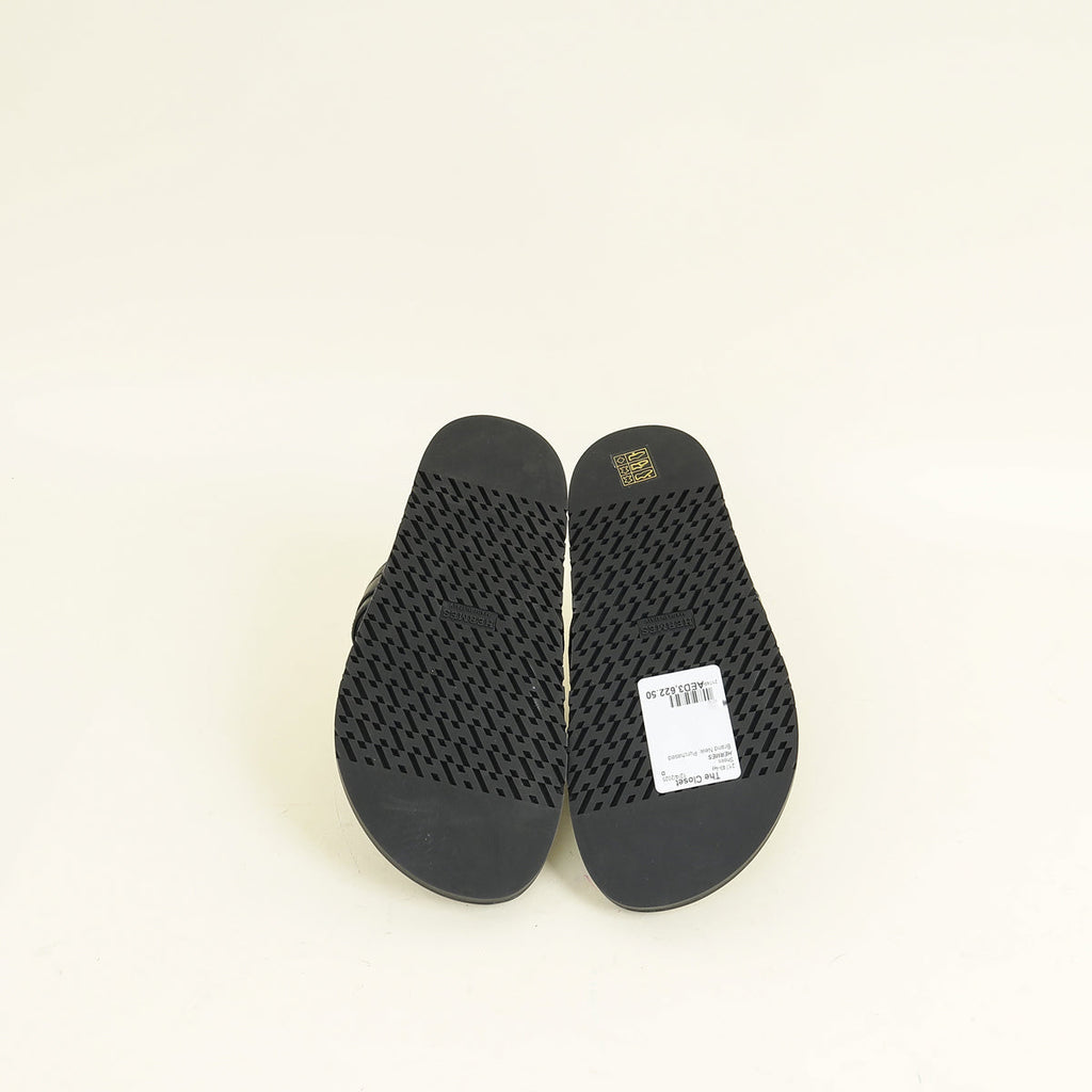 Hermes Noir Empire Sandal 37.5