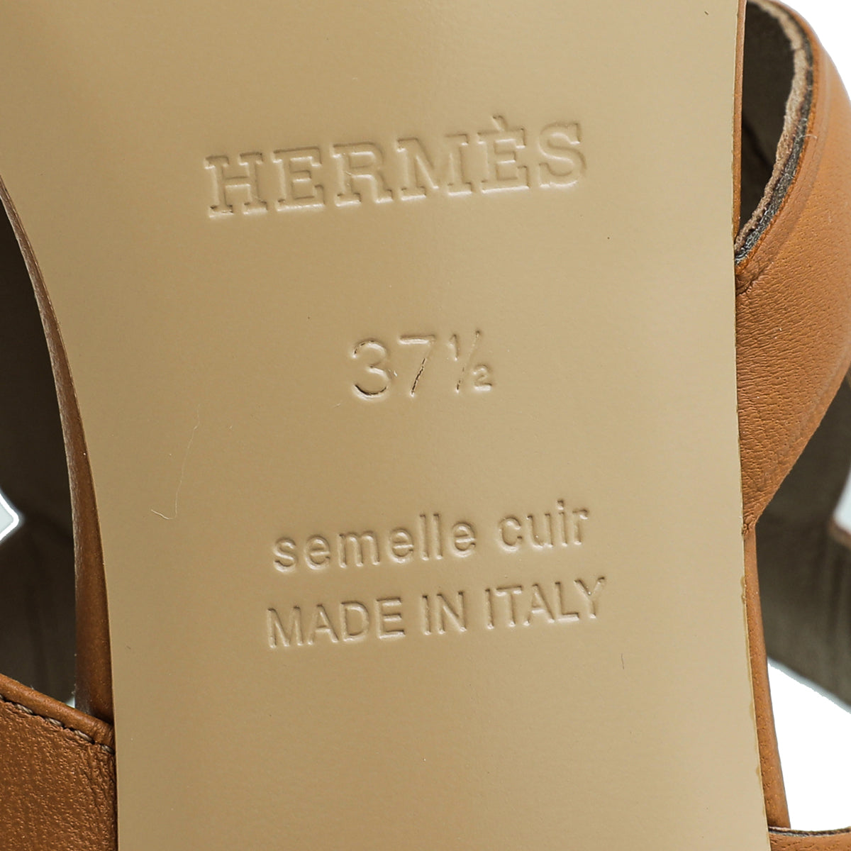 Hermes Naturel Bikini Sandal 37.5