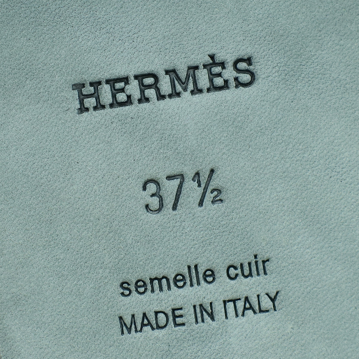 Hermes Noir Oran Les Cles Bandana Sandal 37.5