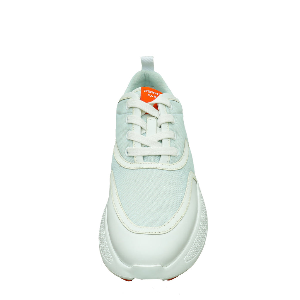 Hermes Tricolor Mesh Pique and Calfskin Giga Sneaker 37