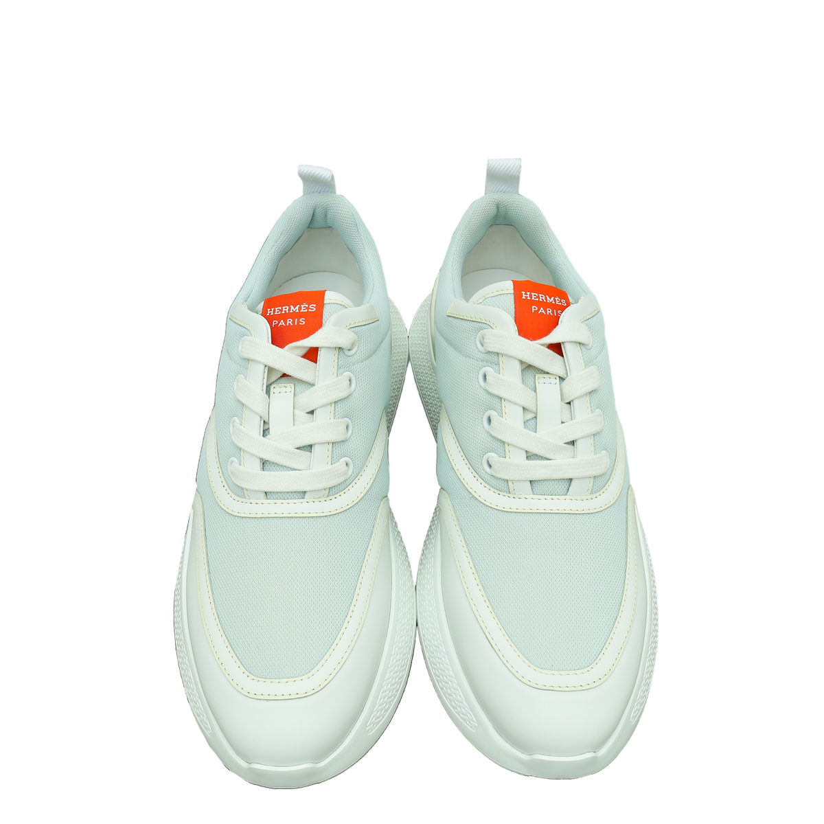 Hermes Tricolor Mesh Pique and Calfskin Giga Sneaker 37