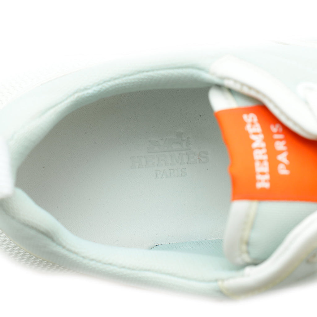 Hermes Tricolor Mesh Pique and Calfskin Giga Sneaker 37