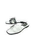 Hermes Bicolor Peinture Fraiche" Oran Sandals 37