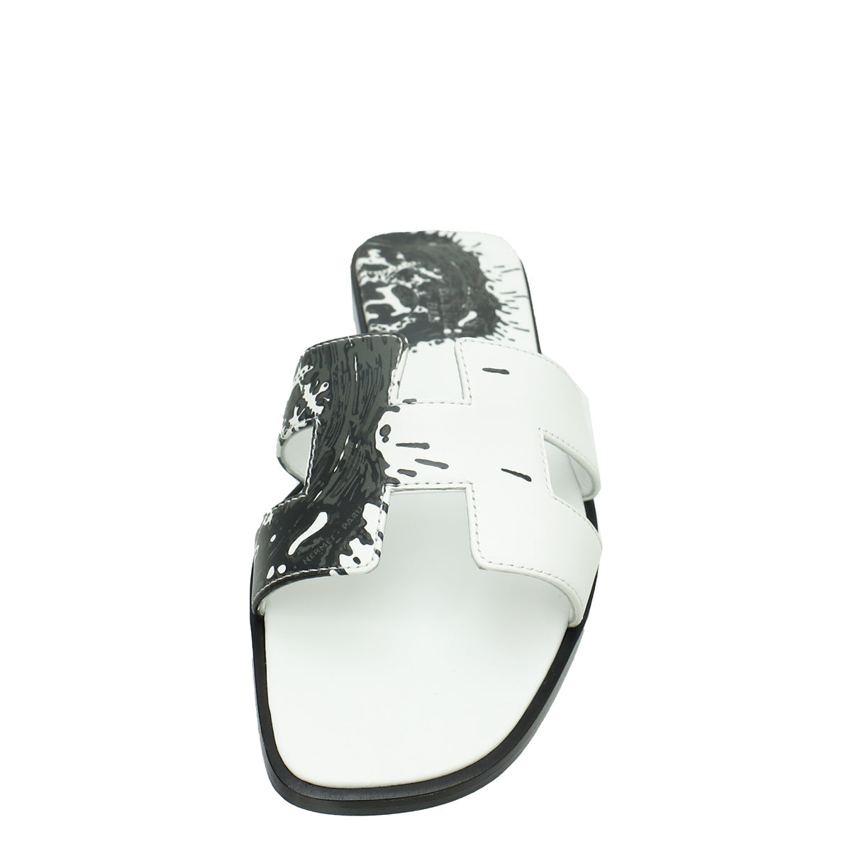 Hermes Bicolor Peinture Fraiche" Oran Sandals 37