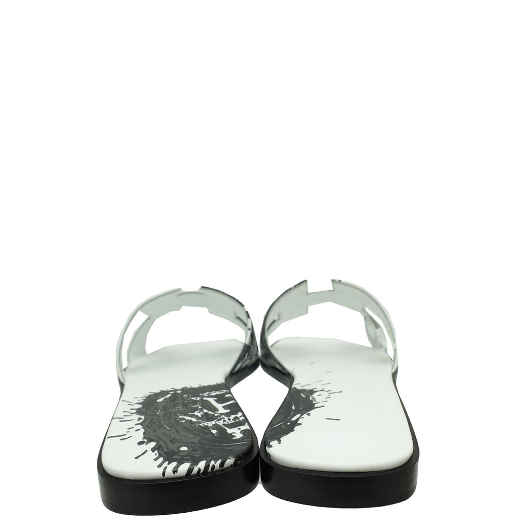 Hermes Bicolor Peinture Fraiche" Oran Sandals 37