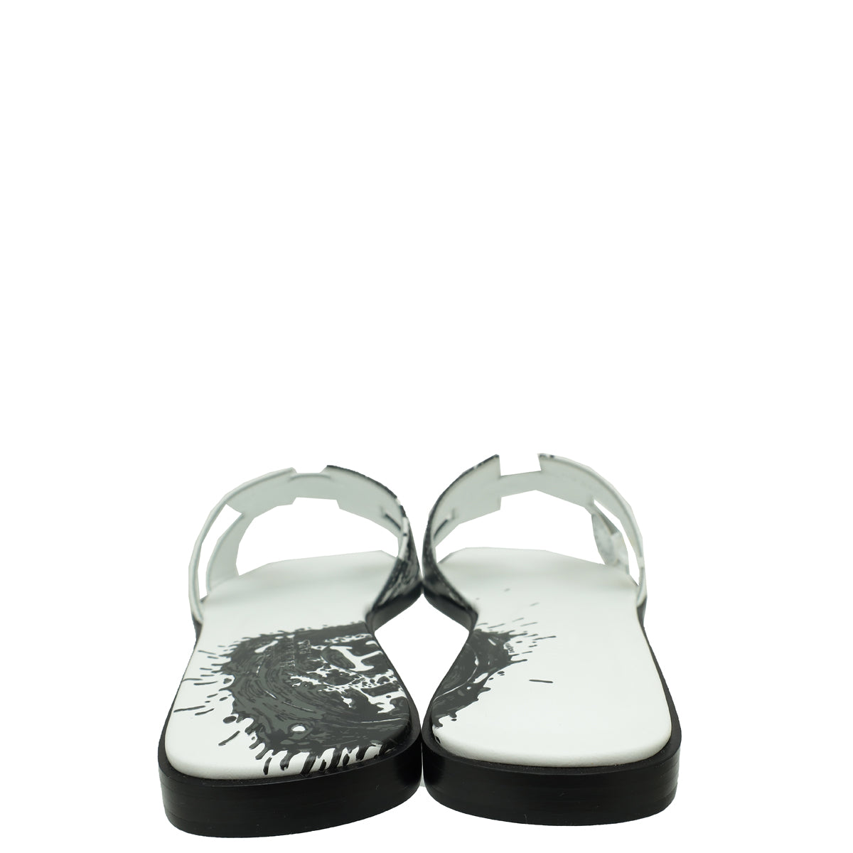 Hermes Bicolor Peinture Fraiche" Oran Sandals 37