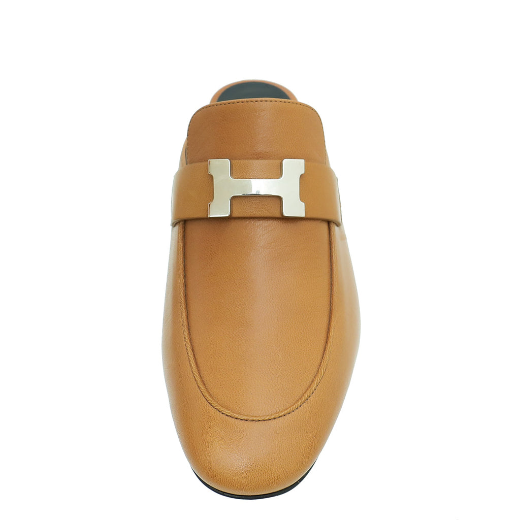 Hermes Taupe Paradis Mule 37