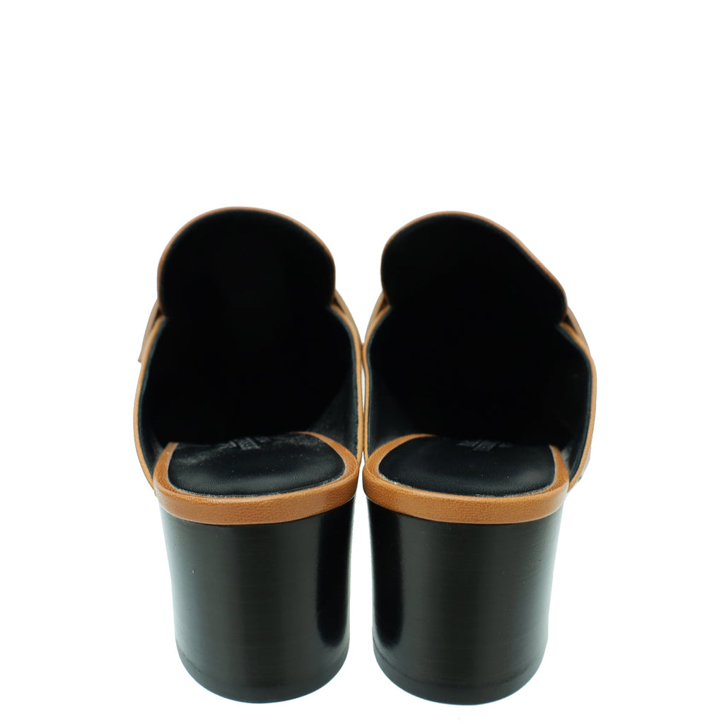 Hermes Taupe Paradis Mule 37