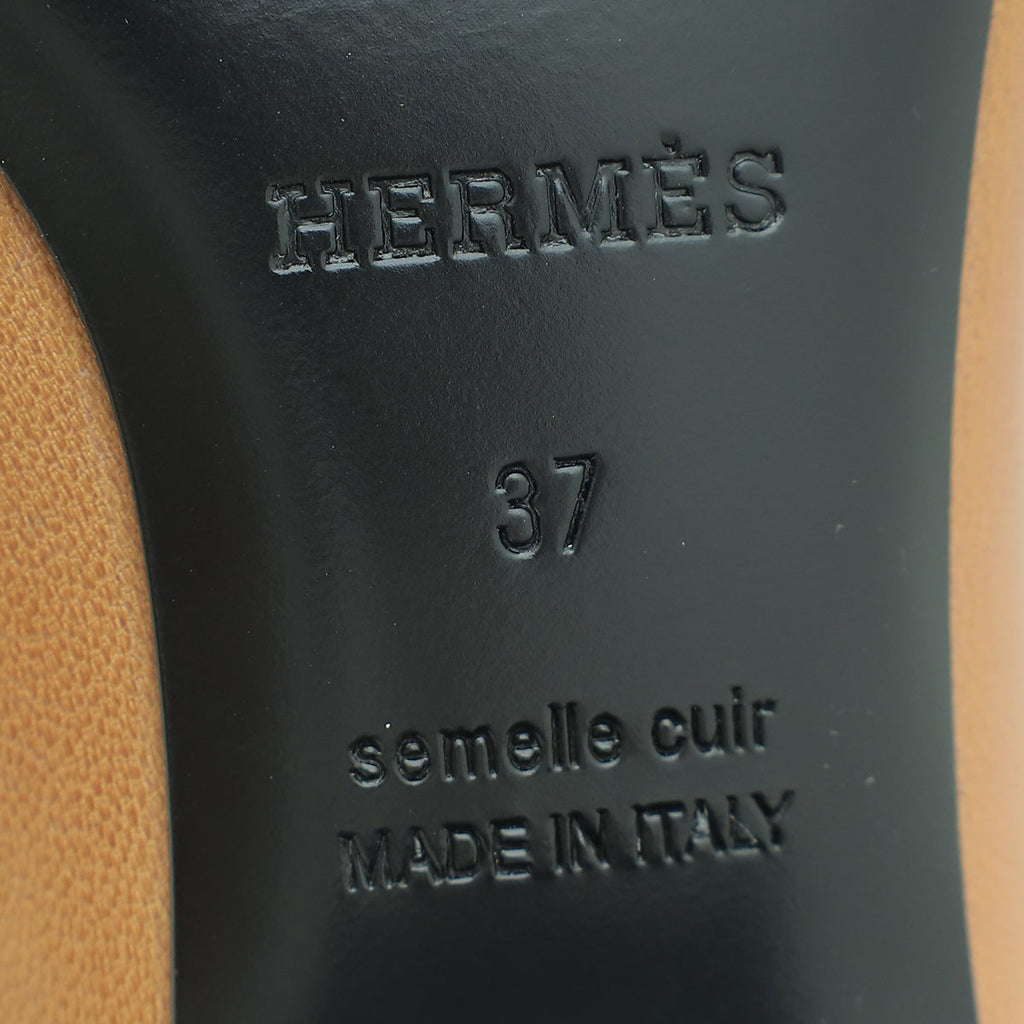 Hermes Taupe Paradis Mule 37
