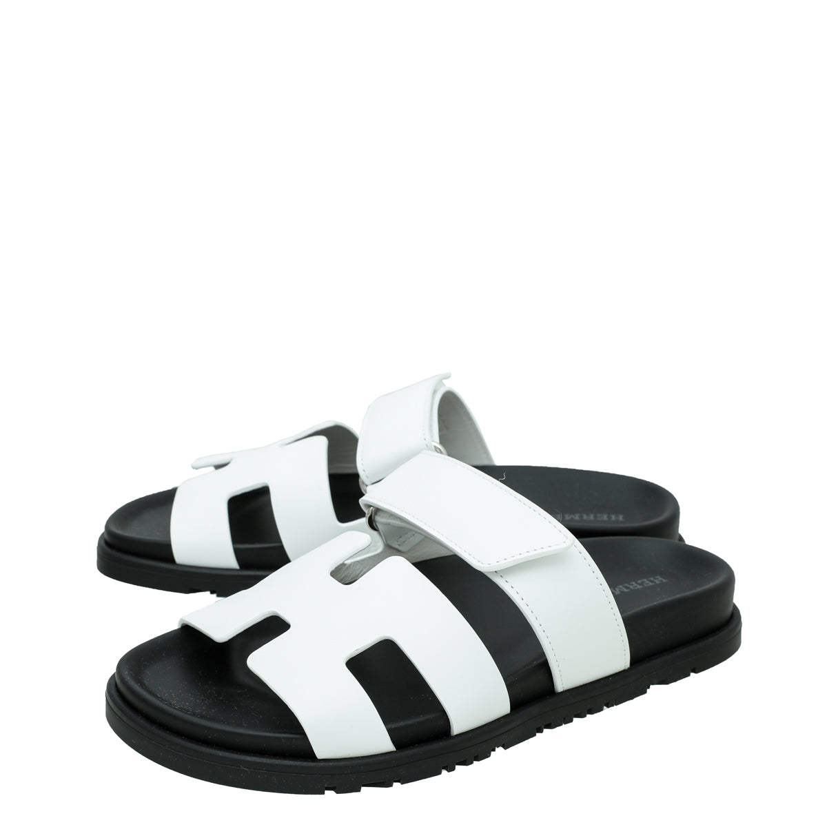 Hermes Blanc Chypre Sandal 37