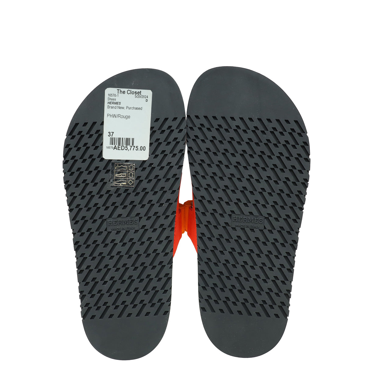 Hermes Bicolor Chypre Suede Goatskin Sandal 37