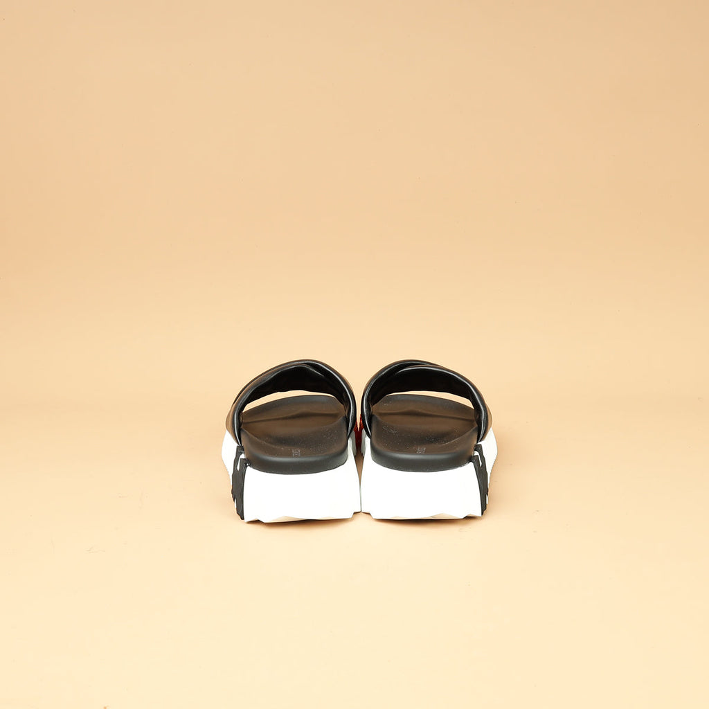 Hermes Noir Infra Sandal 37