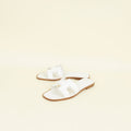 Hermes Blanc Oran Sandal 37