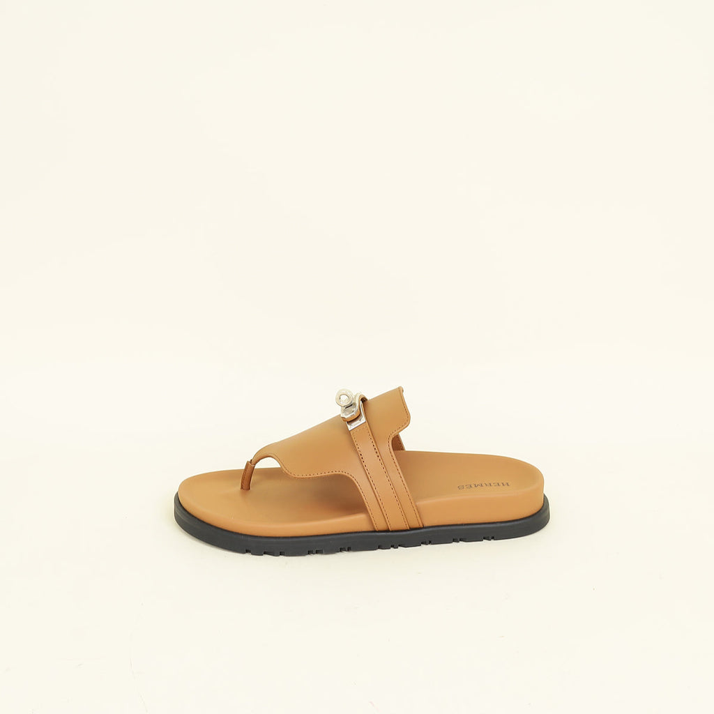 Hermes Gold Empire Sandal 37