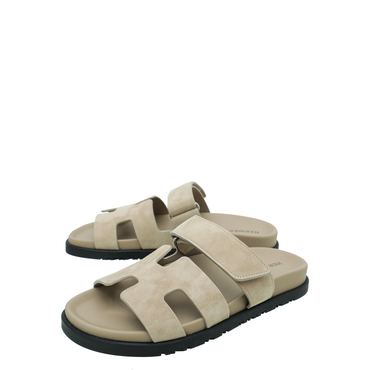 Hermes Beige Argile Chypre Sandals 37