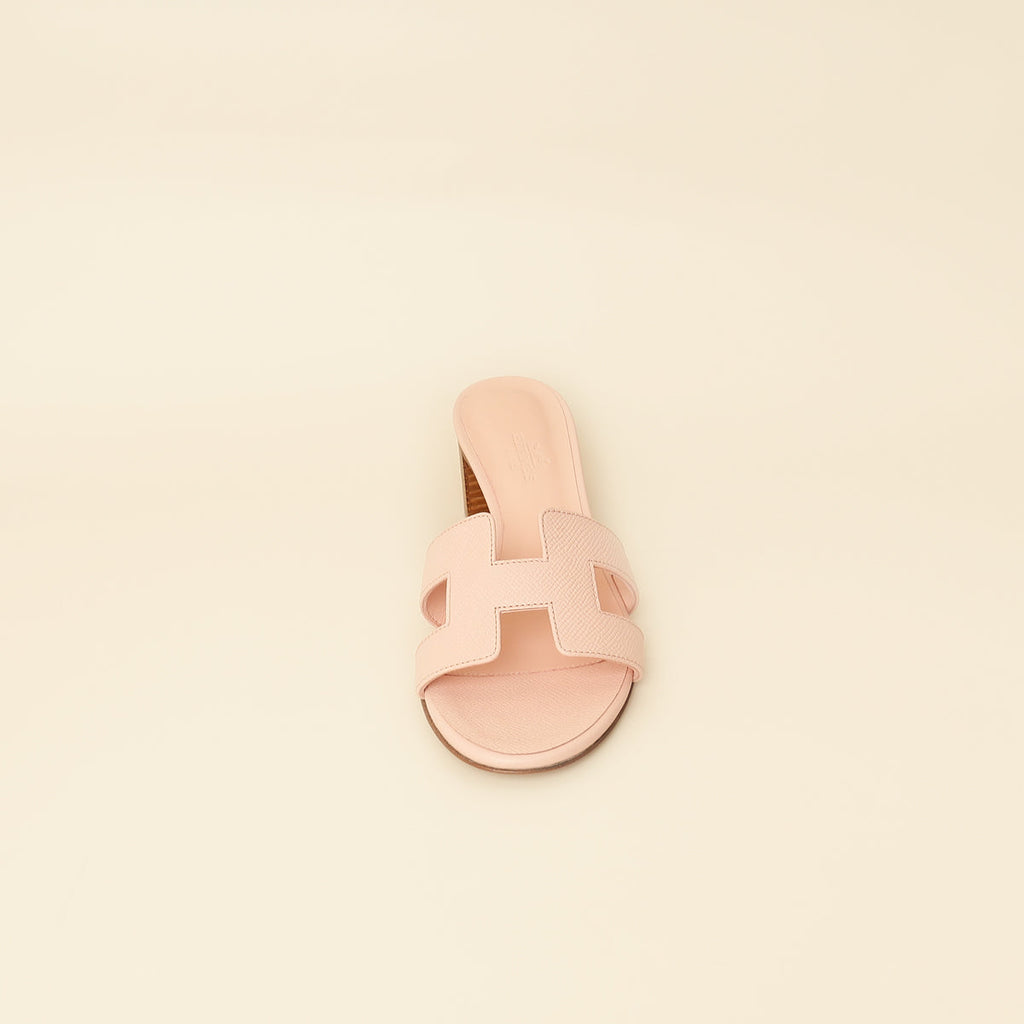 Hermes Beige Perlino Oasis Sandal 37