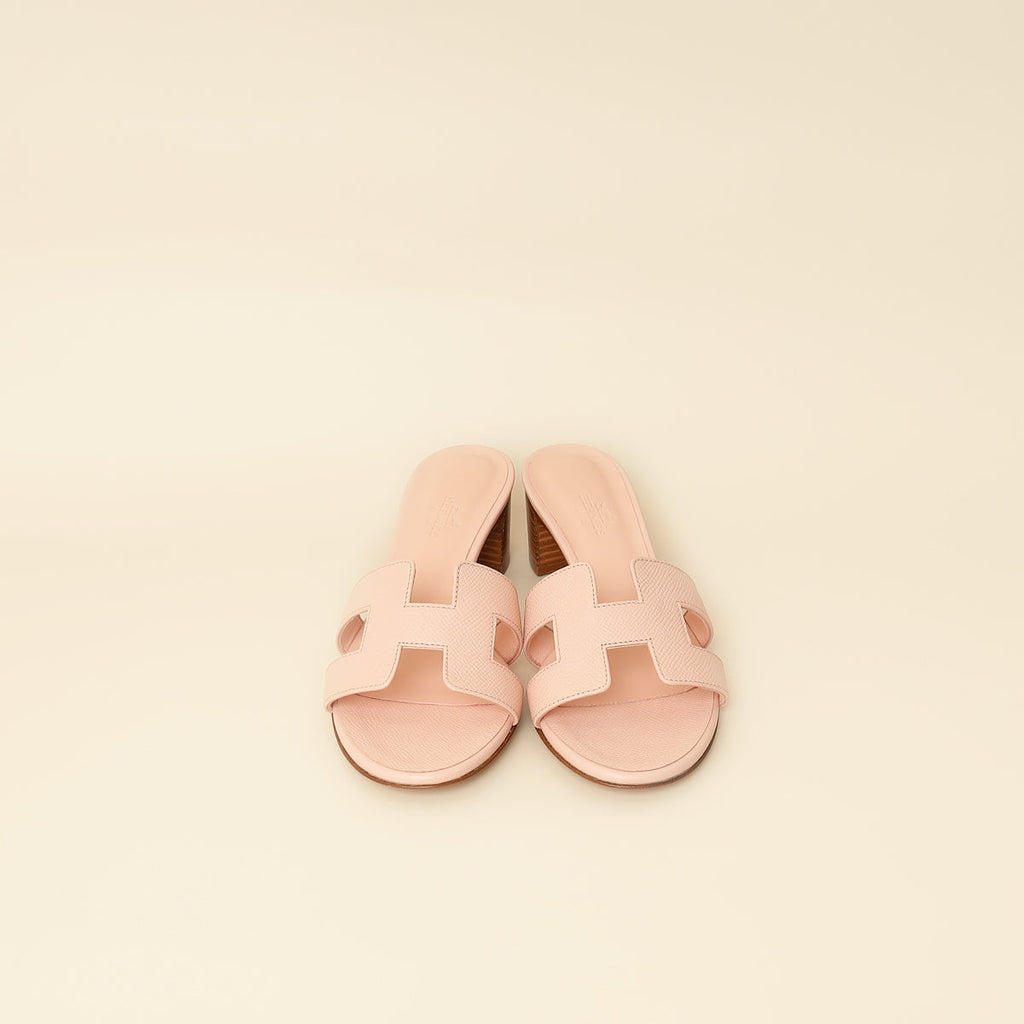 Hermes Beige Perlino Oasis Sandal 37
