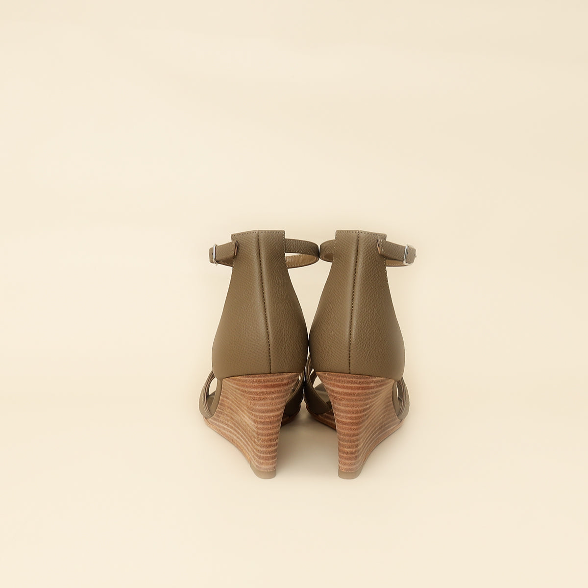 Hermes Etoupe Legend Sandals 37