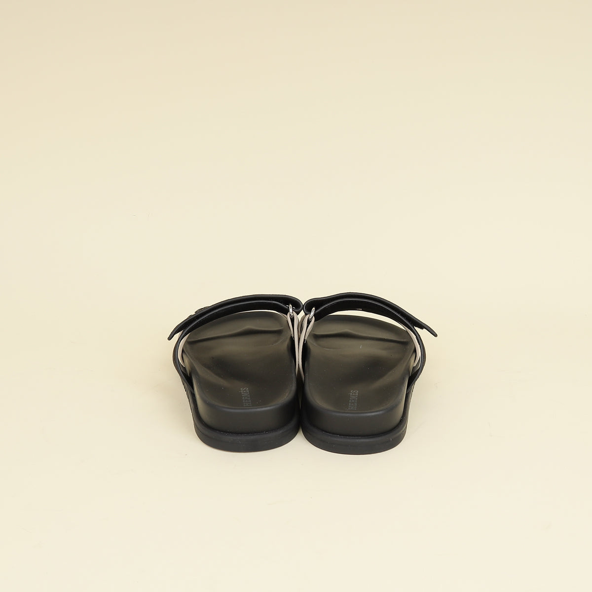 Hermes Bicolor Tufted Leopard Chypre Sandals 37