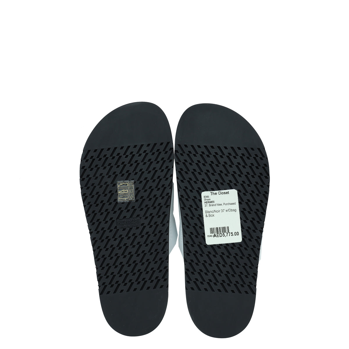 Hermes Bicolor Chypre Sandals 37