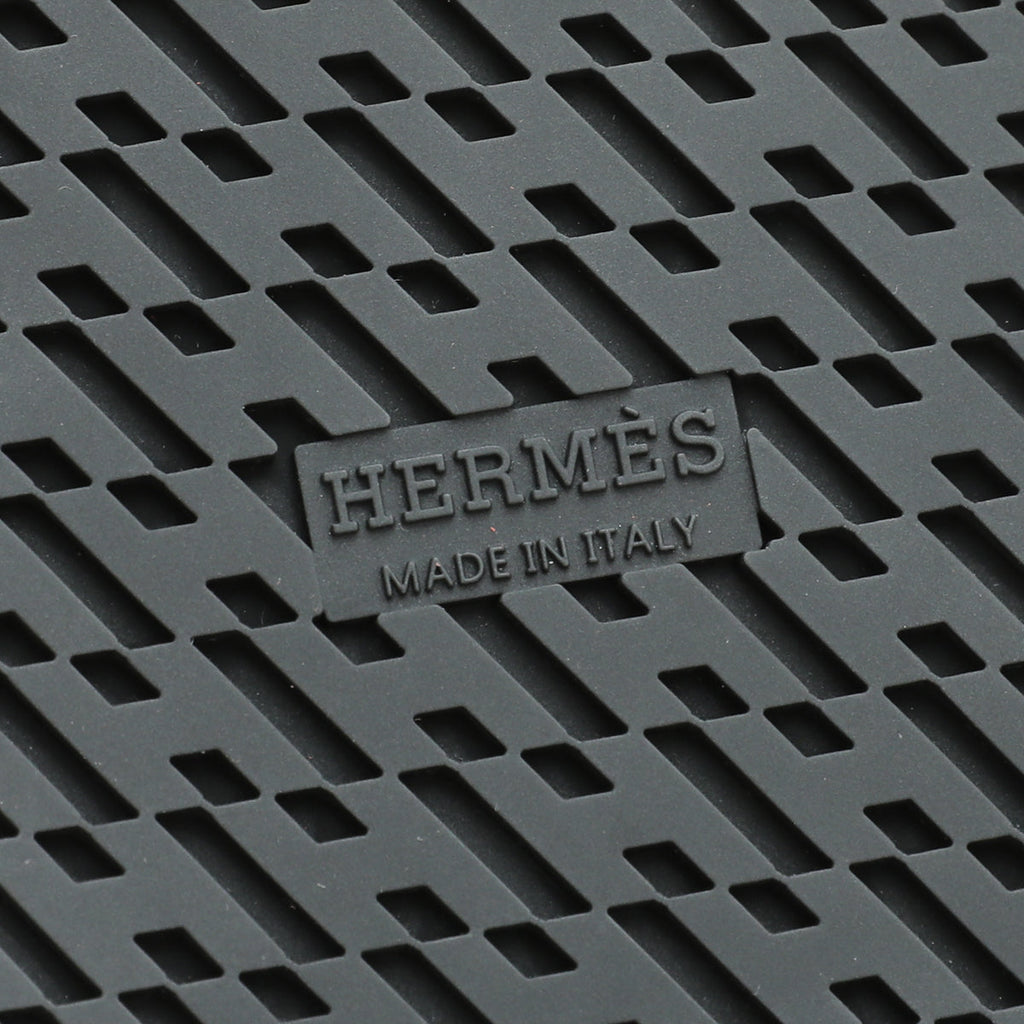 Hermes Orange Woolskin Chypre Sandal 37