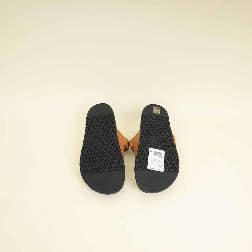 Hermes Gold Chypre Sandals (For Women) 38.5