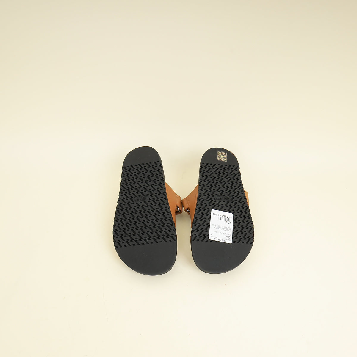 Hermes Gold Chypre Sandals (For Women) 38.5