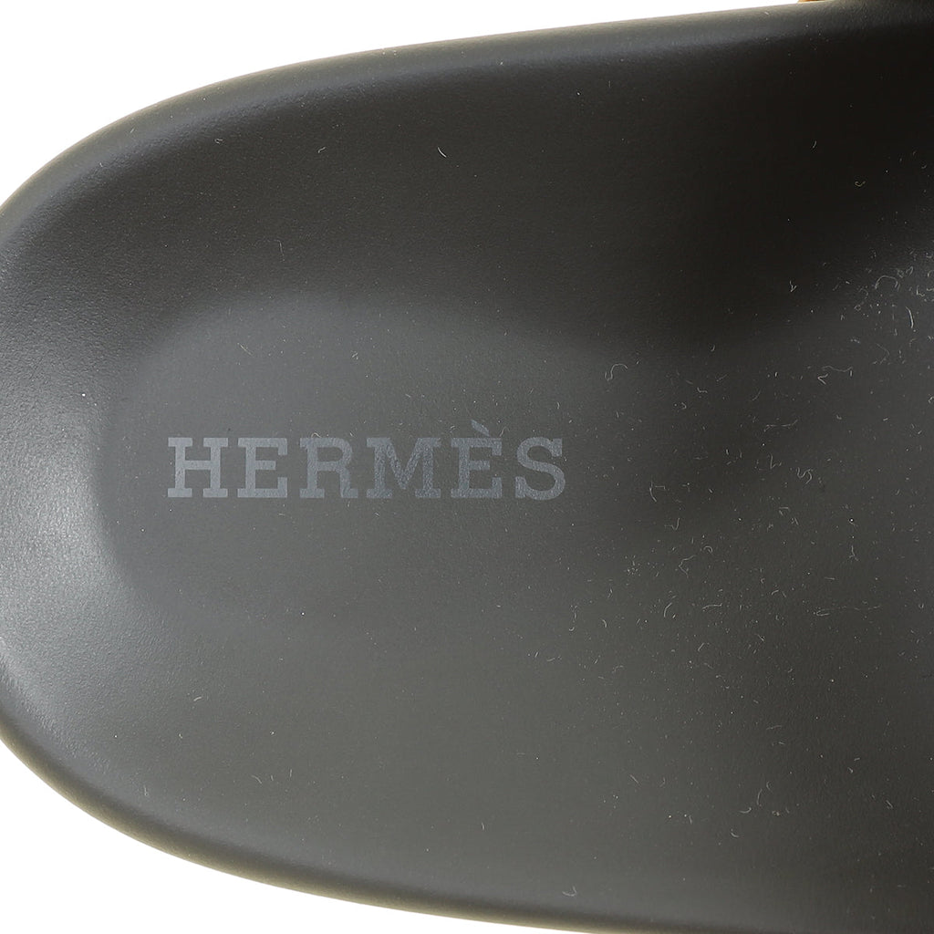 Hermes Gold Chypre Sandals (For Women) 38.5