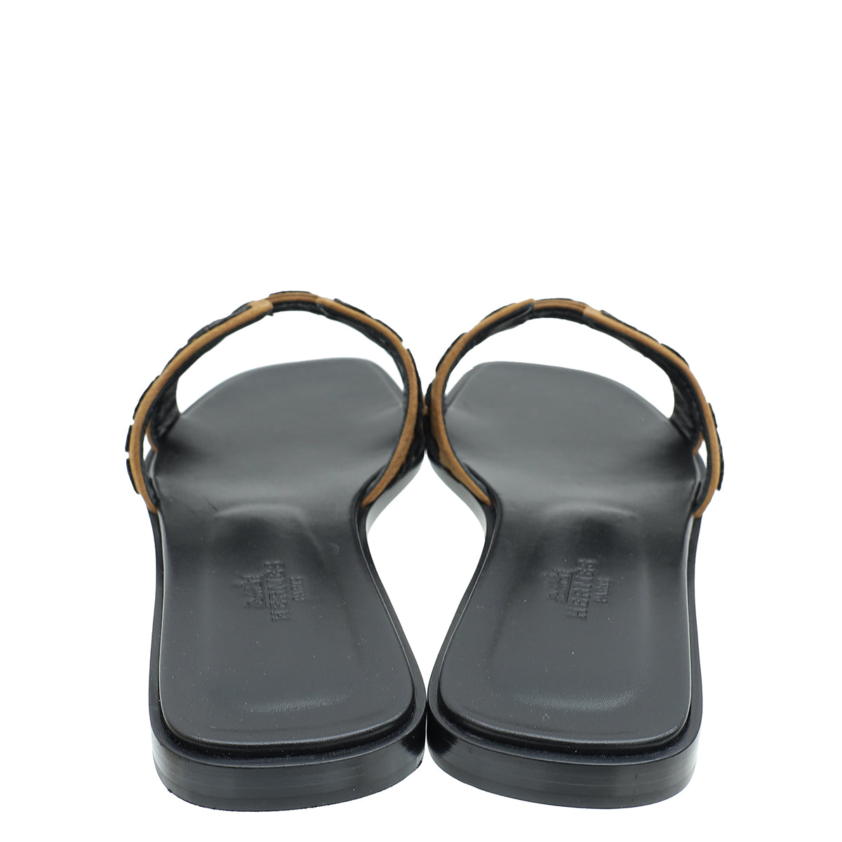 Hermes Tricolor Oran Leopard Sandal 38.5